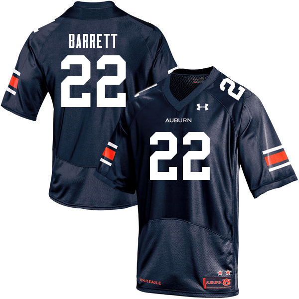 Men's Auburn Tigers #22 Devan Barrett Navy 2021 College Stitched Football Jersey